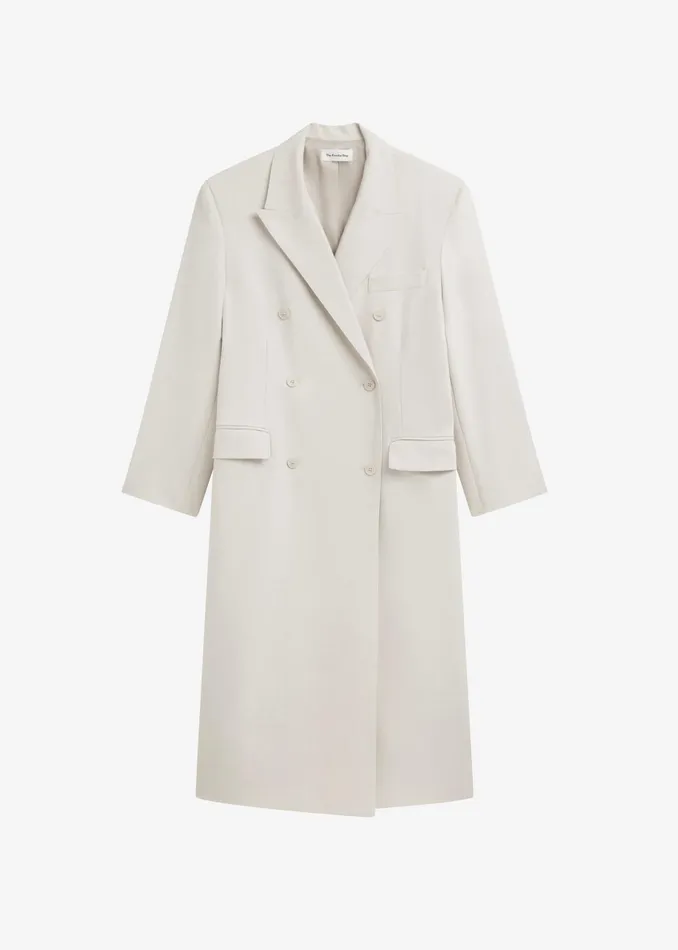 The Frankie Shop Outerwear Dex Double Breasted Coat 8211 Beige 8211 Women
