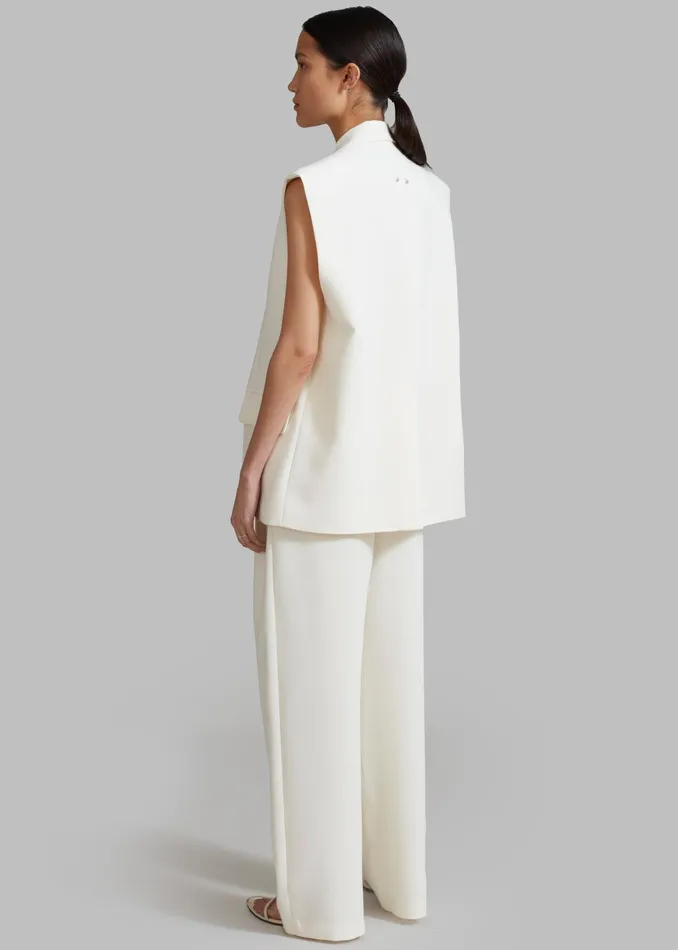 The Frankie Shop Outerwear Eloise Vest 8211 Cream 8211 Women
