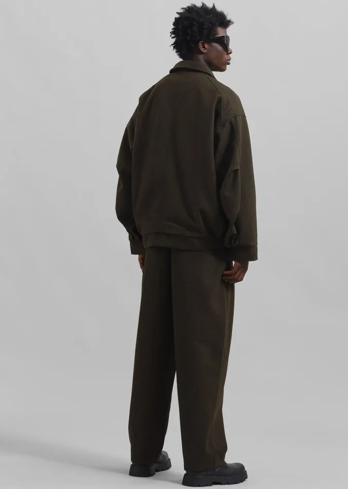 The Frankie Shop Outerwear Felix Jacket 8211 Dark Olive 8211 Men