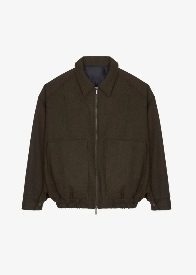 The Frankie Shop Outerwear Felix Jacket 8211 Dark Olive 8211 Men