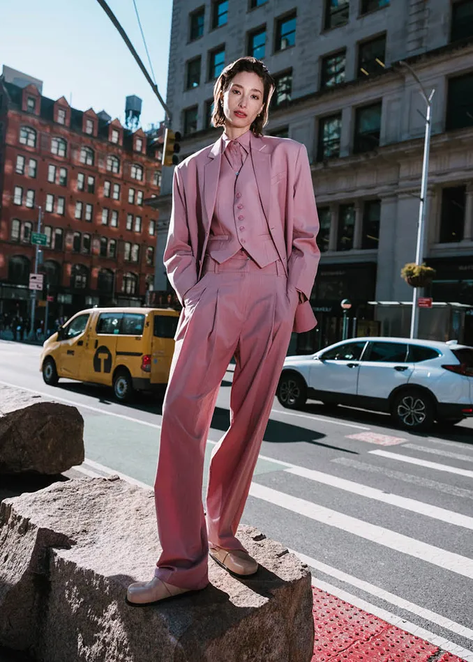The Frankie Shop Outerwear Gelso Waistcoat 8211 Rose 8211 Women