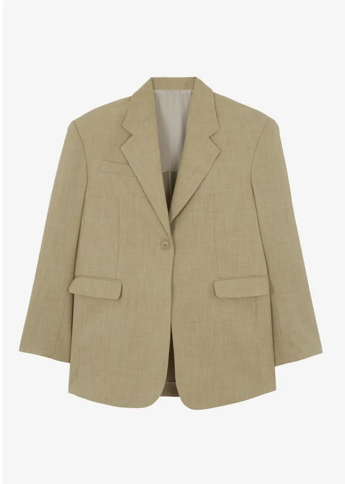 The Frankie Shop Outerwear Gladys Blazer 8211 Khaki 8211 Women
