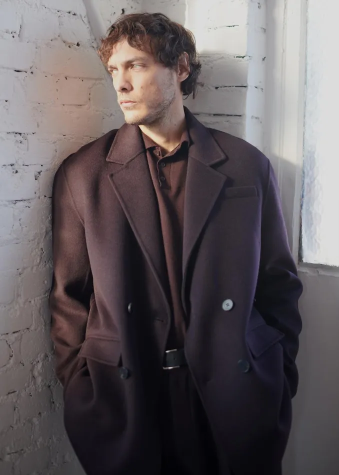 The Frankie Shop Outerwear Harry Wool Blazer 8211 Dark Plum 8211 Men
