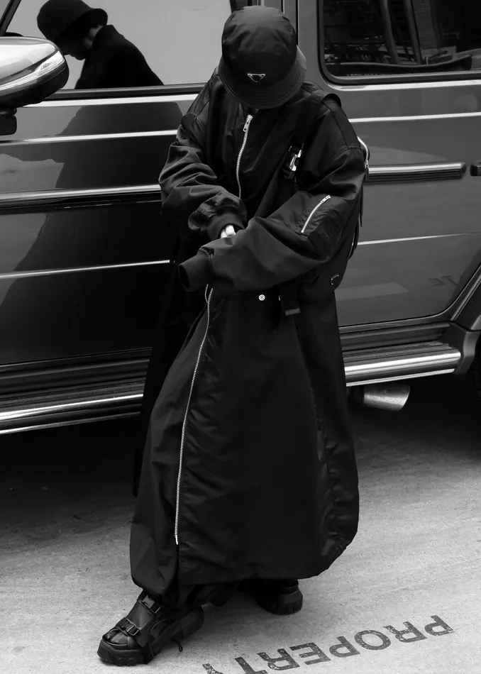 The Frankie Shop Outerwear Isaac Oversized Bomber Coat 8211 Black 8211 Women