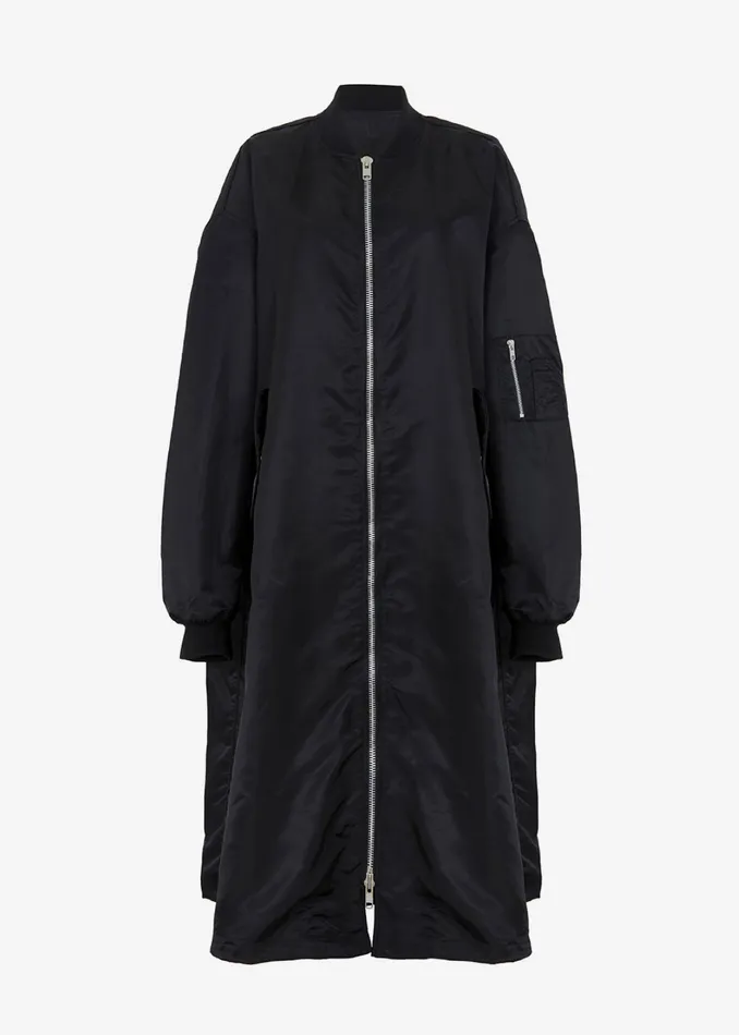 The Frankie Shop Outerwear Isaac Oversized Bomber Coat 8211 Black 8211 Women