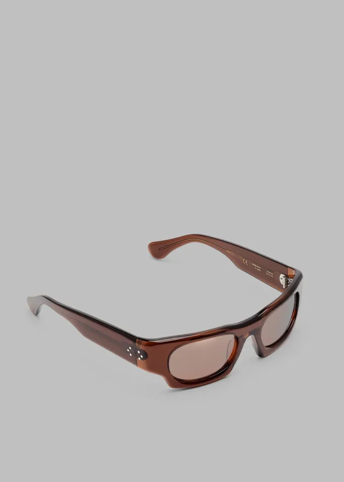 The Frankie Shop Port Tanger Kerewan Sunglasses 8211 Bunaa AcetateTobacco Lens 8211 WomenMen