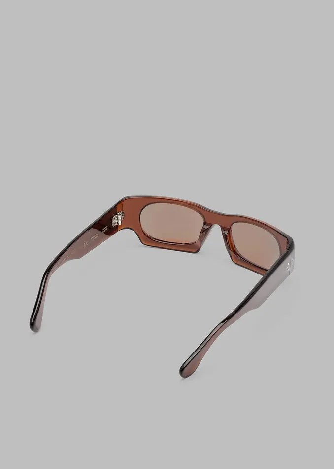 The Frankie Shop Port Tanger Kerewan Sunglasses 8211 Bunaa AcetateTobacco Lens 8211 WomenMen