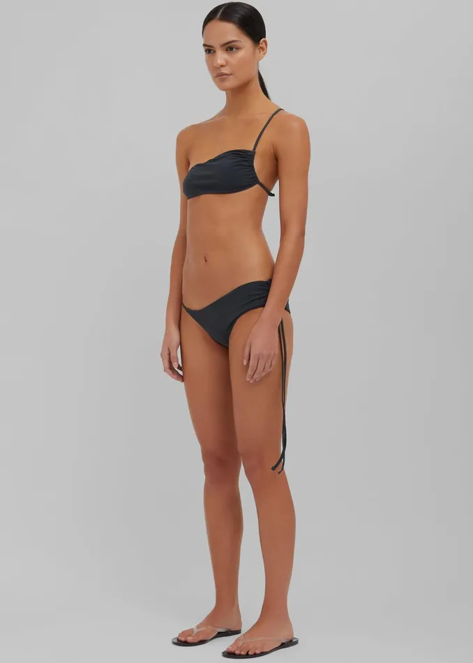 The Frankie Shop Swimwear Christopher Esber Atmos Drawstring Briefs 8211 Charcoal 8211 Women