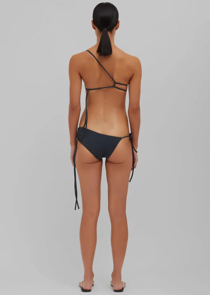 The Frankie Shop Swimwear Christopher Esber Atmos Drawstring Briefs 8211 Charcoal 8211 Women