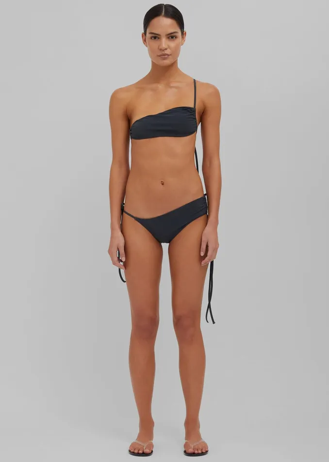 The Frankie Shop Swimwear Christopher Esber Atmos Drawstring Briefs 8211 Charcoal 8211 Women