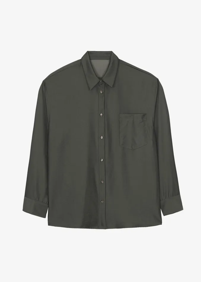 The Frankie Shop Tops Ethel Shirt 8211 Peacock 8211 Women