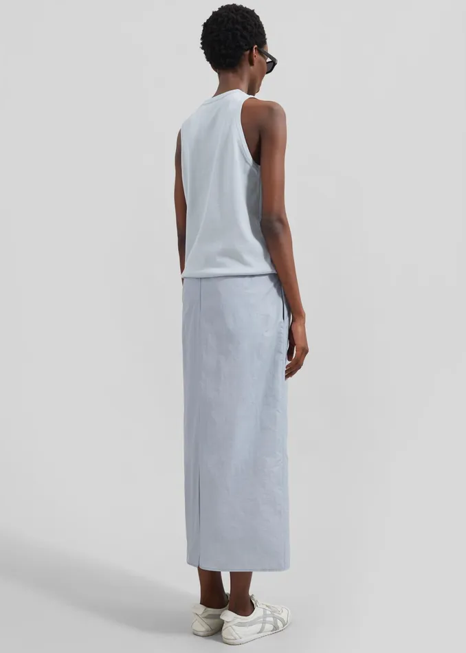 The Frankie Shop Tops Eza Tank Top 8211 Dusty Blue 8211 Women