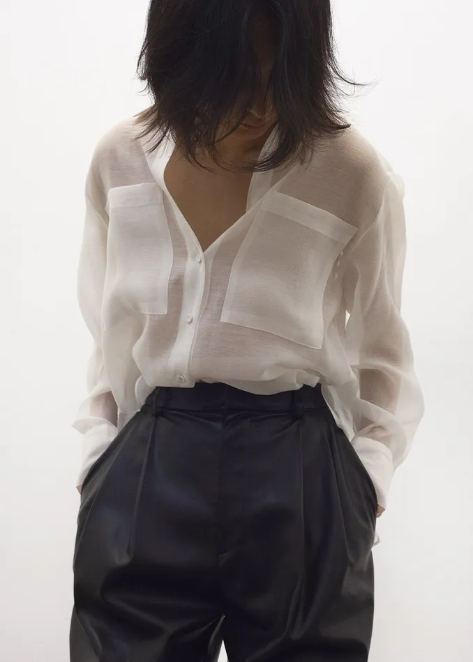 The Frankie Shop Tops Kier Blouse 8211 Off White 8211 Women