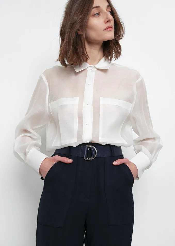 The Frankie Shop Tops Kier Blouse 8211 Off White 8211 Women