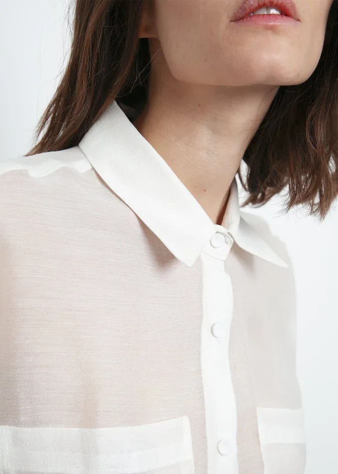 The Frankie Shop Tops Kier Blouse 8211 Off White 8211 Women