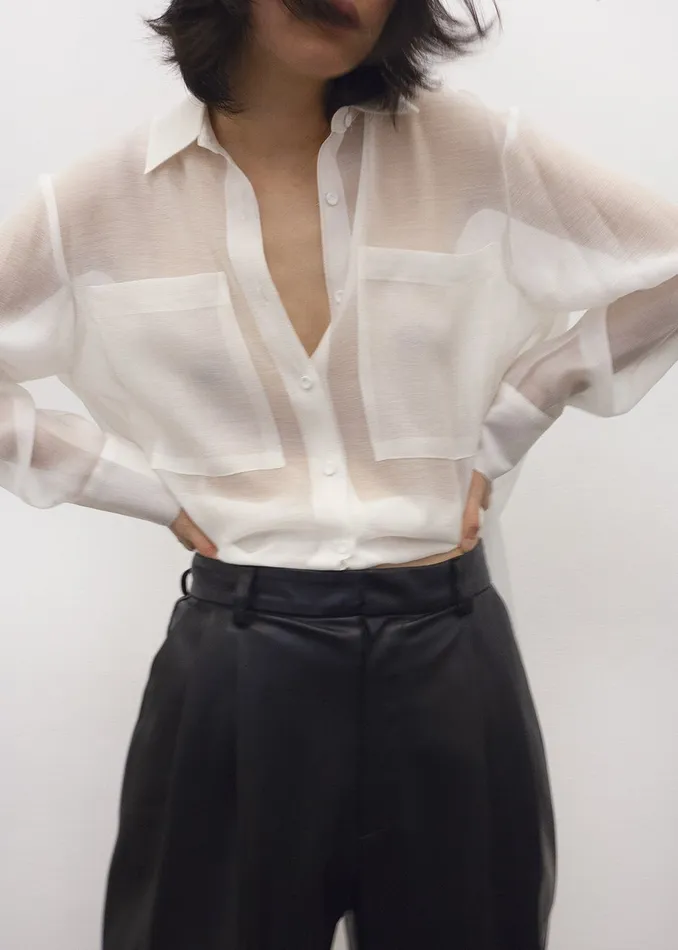 The Frankie Shop Tops Kier Blouse 8211 Off White 8211 Women