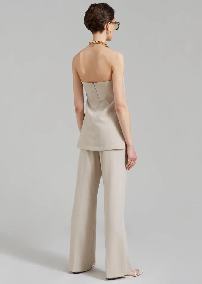 The Frankie Shop Tops Kit Strapless Top 8211 Beige 8211 Women