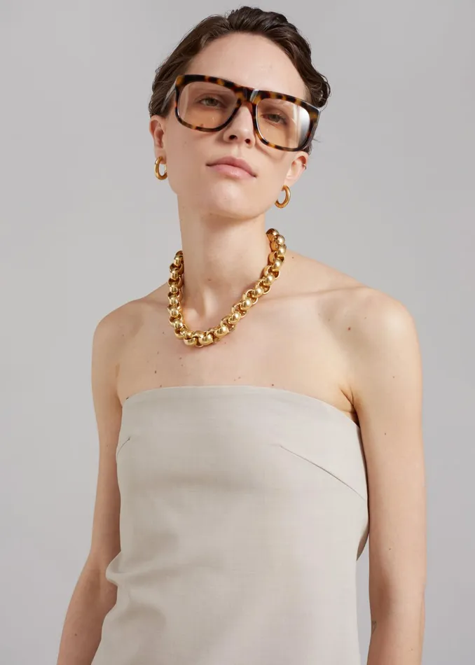 The Frankie Shop Tops Kit Strapless Top 8211 Beige 8211 Women