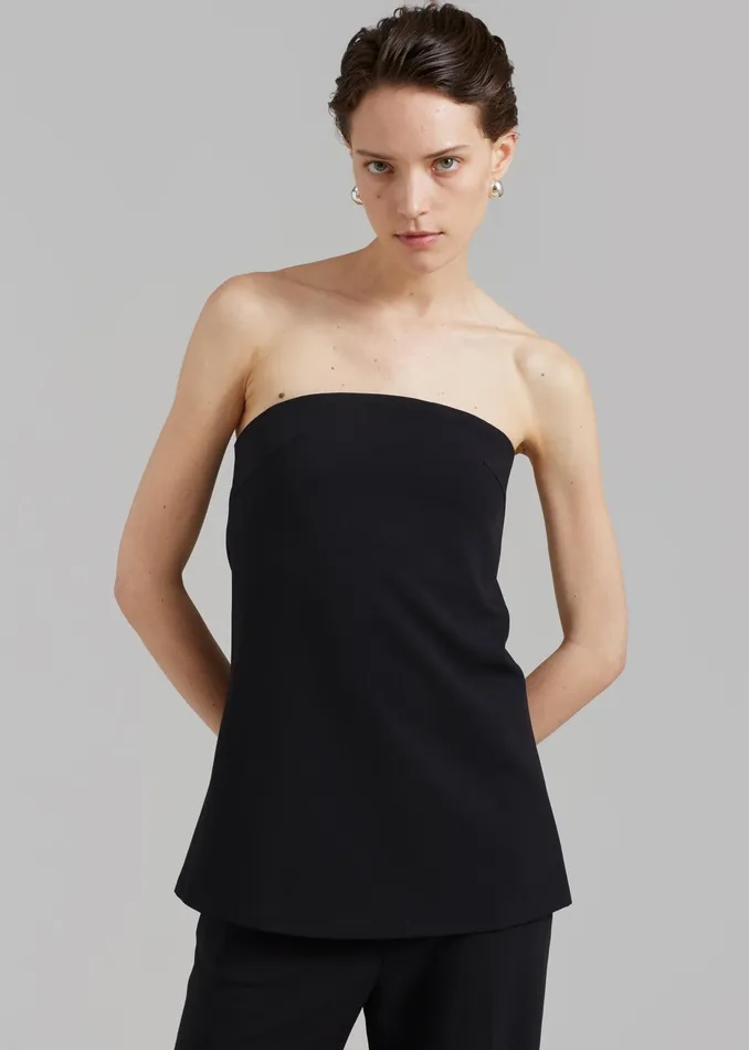 The Frankie Shop Tops Kit Strapless Top 8211 Black 8211 Women