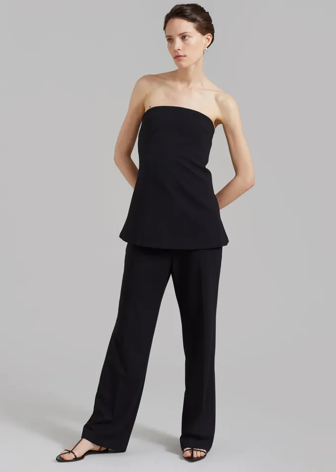 The Frankie Shop Tops Kit Strapless Top 8211 Black 8211 Women