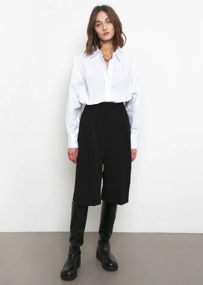The Frankie Shop Tops Lakely Oversized Button Down Shirt 8211 White 8211 Women