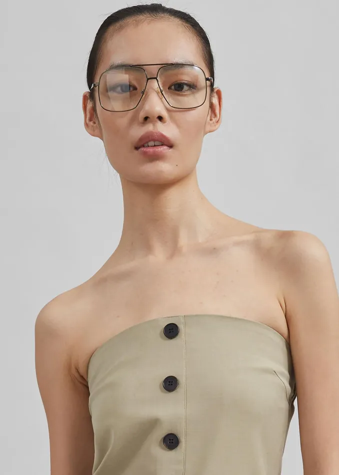 The Frankie Shop Tops Livvy Strapless Vest 8211 Beige 8211 Women