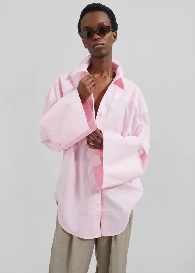The Frankie Shop Tops Rotate Oversized Shirt 8211 Fairy Tale 8211 Women