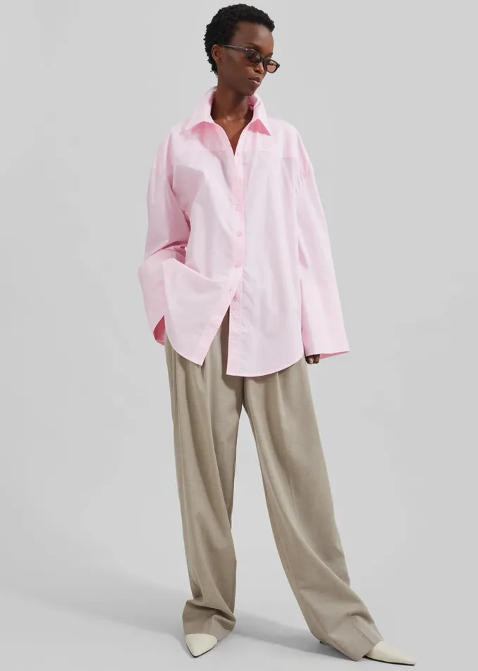 The Frankie Shop Tops Rotate Oversized Shirt 8211 Fairy Tale 8211 Women