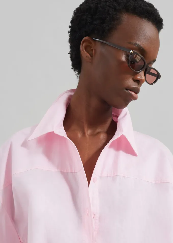 The Frankie Shop Tops Rotate Oversized Shirt 8211 Fairy Tale 8211 Women