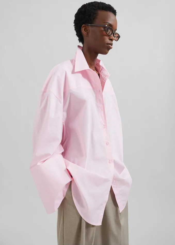 The Frankie Shop Tops Rotate Oversized Shirt 8211 Fairy Tale 8211 Women