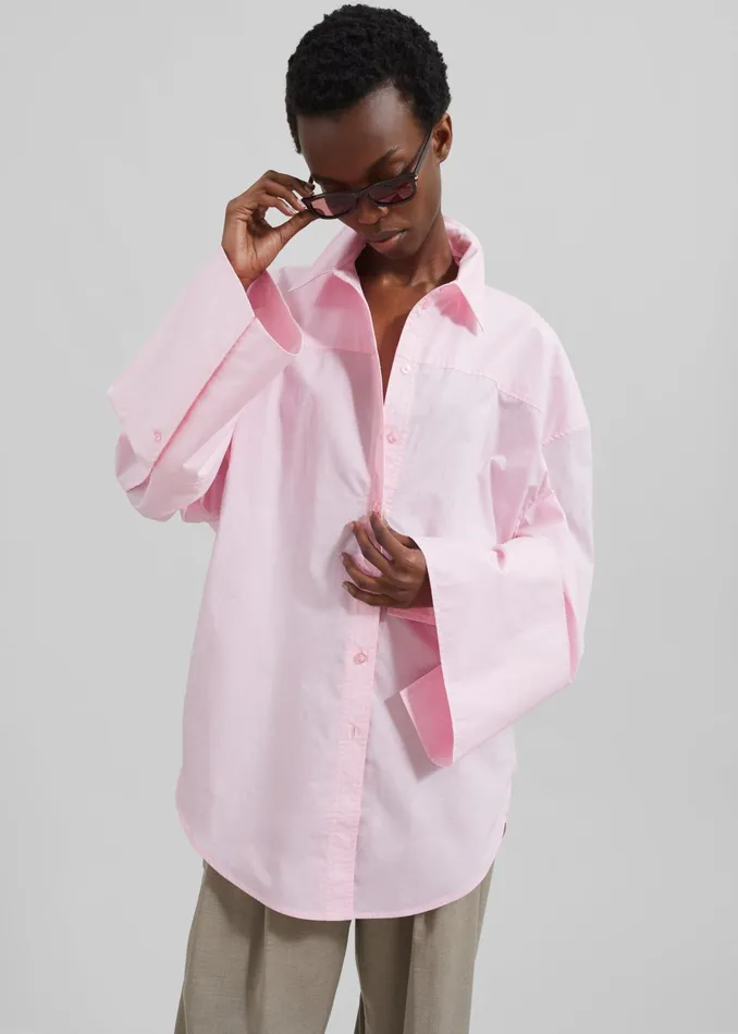 The Frankie Shop Tops Rotate Oversized Shirt 8211 Fairy Tale 8211 Women