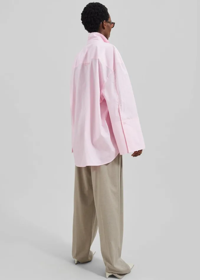 The Frankie Shop Tops Rotate Oversized Shirt 8211 Fairy Tale 8211 Women