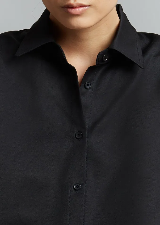 The Frankie Shop Tops Sabi Blouse 8211 Black 8211 Women