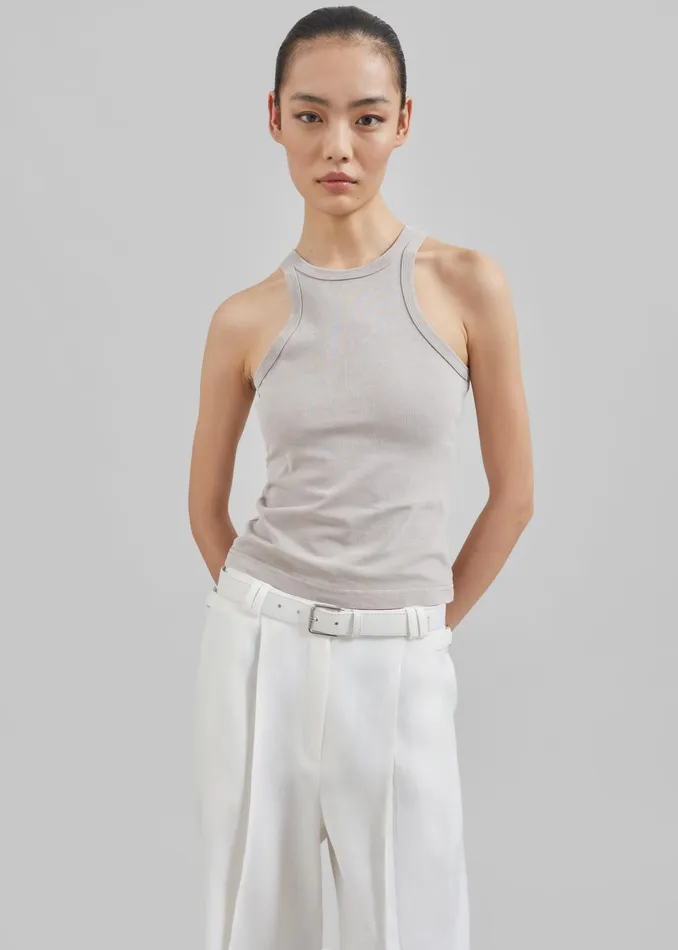 The Frankie Shop Tops Samse Samse Helene Tank Top 8211 Gull Gray 8211 Women