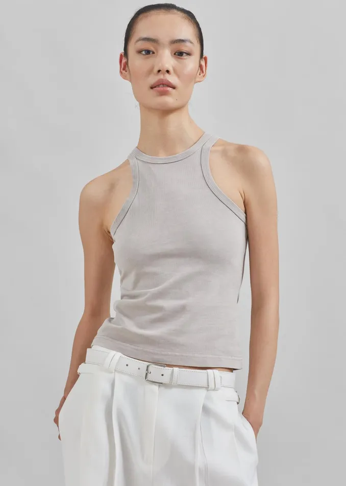 The Frankie Shop Tops Samse Samse Helene Tank Top 8211 Gull Gray 8211 Women
