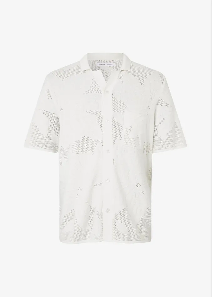 The Frankie Shop Tops Samse Samse Saconald Shirt 8211 Clear Cream 8211 Men