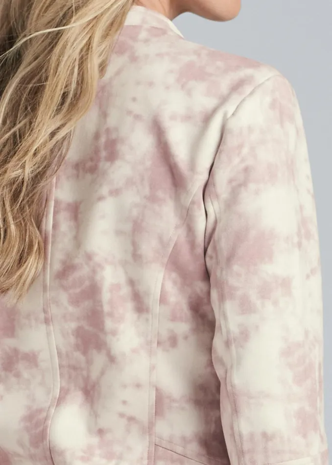 TIE DYE FAUX SUEDE JACKET Pink Multi Women VENUS Jackets