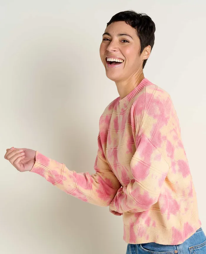 ToadandCo Bianca II Crew Sweater Taffy Tie Dye Women8217s Sweaters