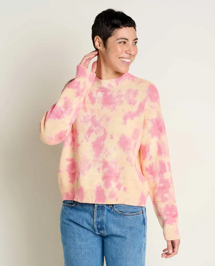 ToadandCo Bianca II Crew Sweater Taffy Tie Dye Women8217s Sweaters