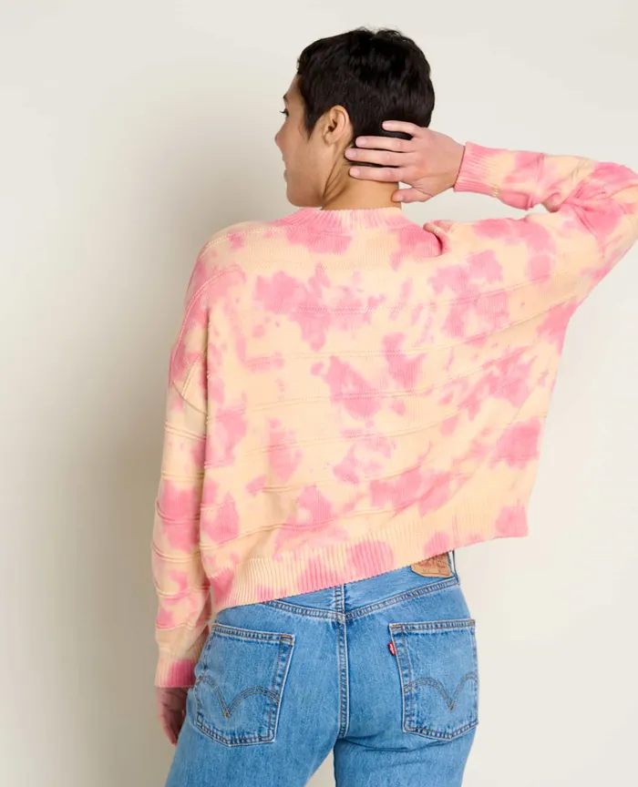 ToadandCo Bianca II Crew Sweater Taffy Tie Dye Women8217s Sweaters