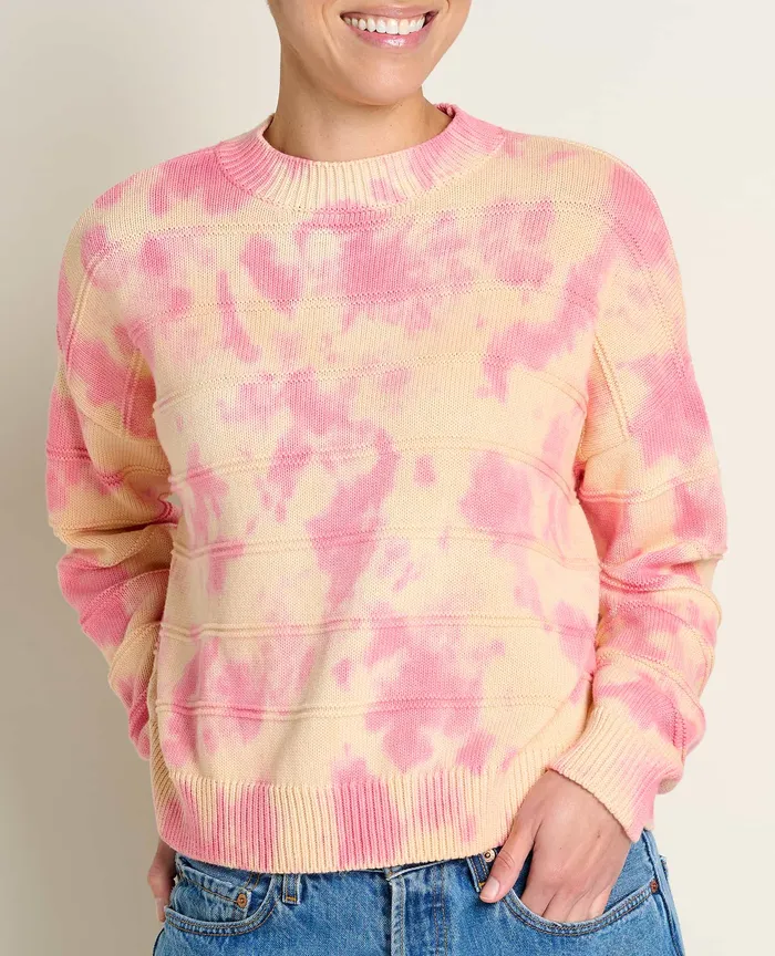 ToadandCo Bianca II Crew Sweater Taffy Tie Dye Women8217s Sweaters