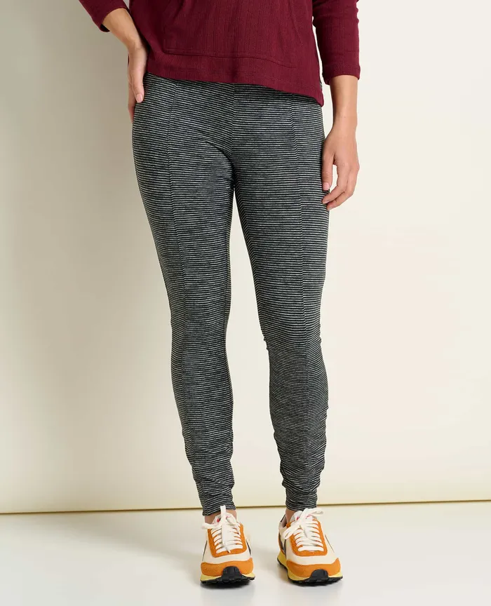 ToadandCo Loungewear and Sleep Women8217s Timehop Light Tight Black Marled Stripe