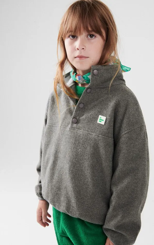 Top Vylow Heather Grey Kids American Vintage Sweatshirts