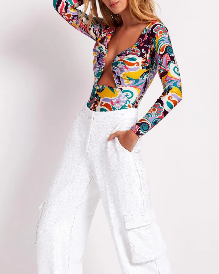 Tops and Bodysuits Women PatBO Daydreamer Stretch Bodysuit EXCLUSIVE