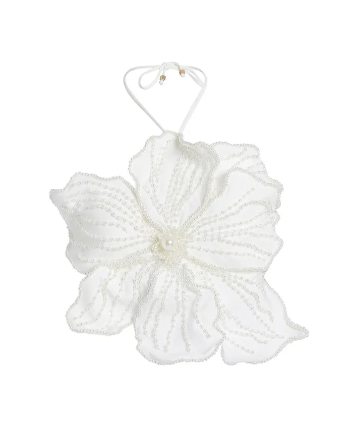 Tops and Bodysuits Women PatBO HANDBEADED FLOWER TOP RUNWAY