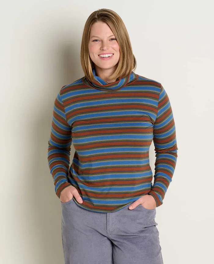 Tops and TShirts Maisey Long Sleeve TNeck Cornflower Stripe ToadandCo Women8217s Tops and TShirts Maisey Long Sleeve TNeck Cornflower Stripe ToadandCo Women8217s