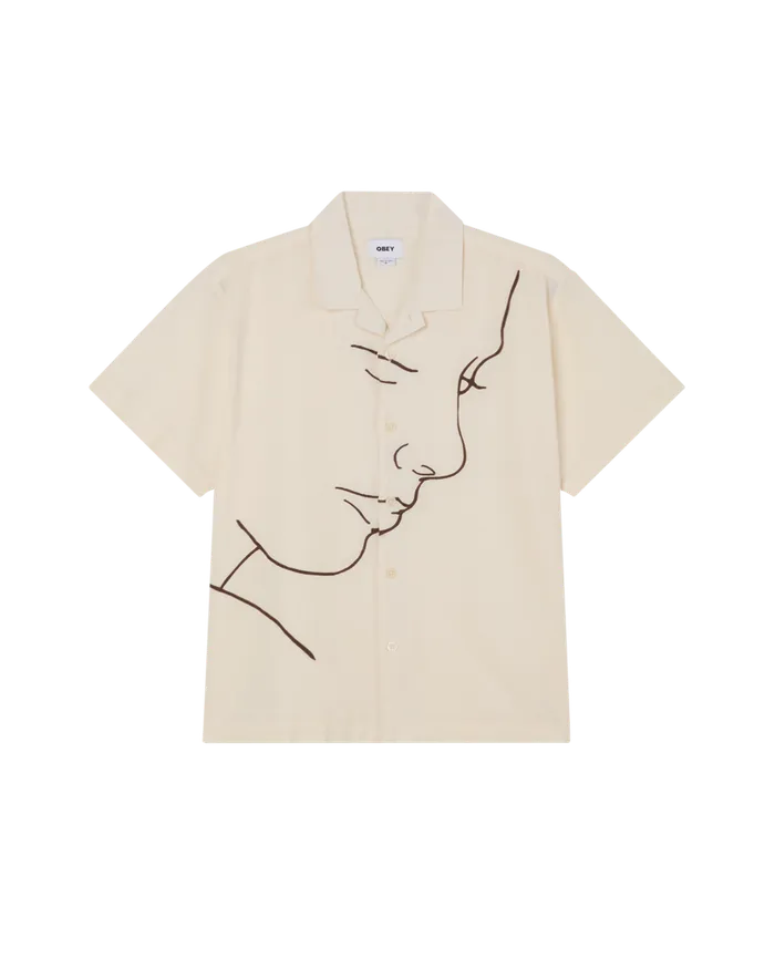 TOPS Men FRANCES SS SHIRT Unbleached Multi OBEY Clothing