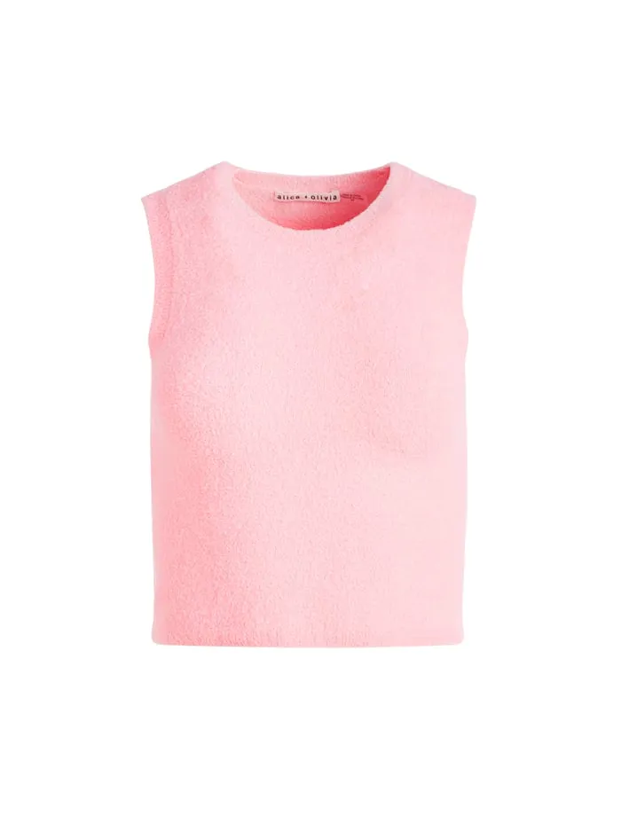 Tops Women Alice Olivia Amity Tank Rose Quartz
