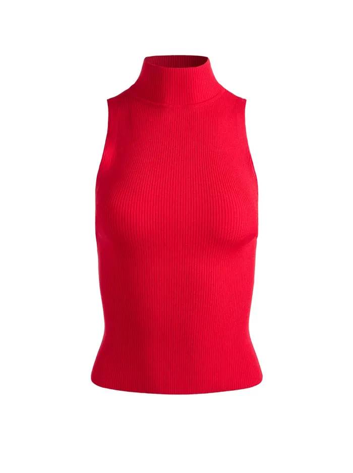 Tops Women Alice Olivia Darcey Tank Bright Ruby