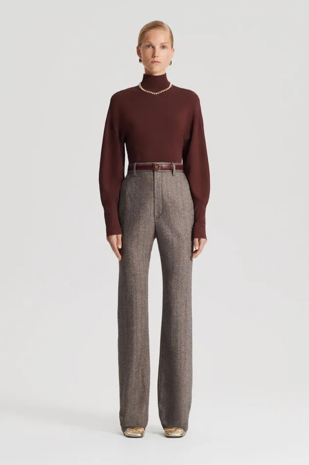 Tops Women Scanlan Theodore COCOON SLEEVE TOP Burgundy